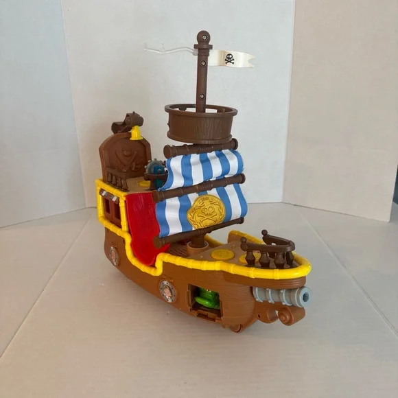 Fisher Price Disney Jake & the Never Land Pirate Ship Bucky & Hook’s Jolly Roger - Picture 5 of 17